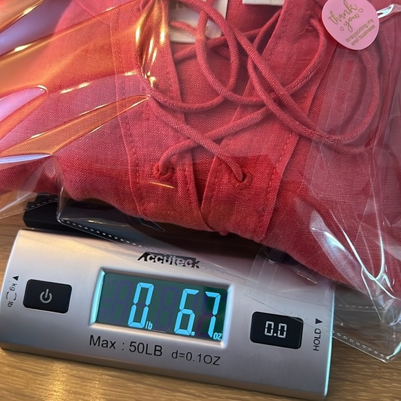 Maeve Anthropologie 100% Linen Lace-Up Blouse Top Size 12 - Picture 12 of 13